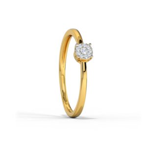 Kisna Real Diamond Jewellery Gold Diamond Ring
